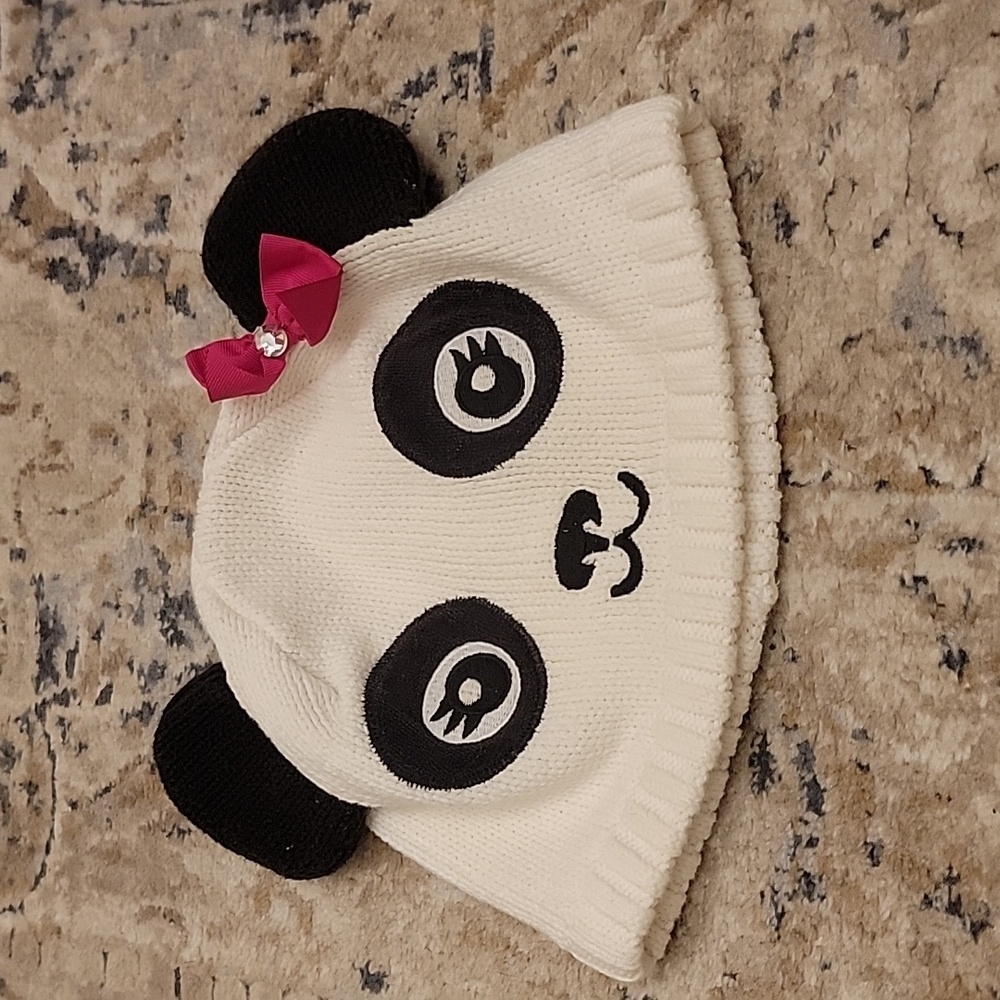 Gymboree panda  knit hat size 8-10